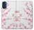 W3707 Pink Cherry Blossom Spring Flower Funda Carcasa Case y Caso Del Tirón Funda para Motorola Moto G41