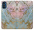 W3717 Rose Gold Blue Pastel Marble Graphic Printed Funda Carcasa Case y Caso Del Tirón Funda para Motorola Moto G41