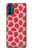 W3719 Strawberry Pattern Funda Carcasa Case y Caso Del Tirón Funda para Motorola Moto G41