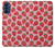 W3719 Strawberry Pattern Funda Carcasa Case y Caso Del Tirón Funda para Motorola Moto G41