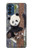 W3793 Cute Baby Panda Snow Painting Funda Carcasa Case y Caso Del Tirón Funda para Motorola Moto G41
