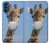 W3806 Funny Giraffe Funda Carcasa Case y Caso Del Tirón Funda para Motorola Moto G41