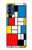 W3814 Piet Mondrian Line Art Composition Funda Carcasa Case y Caso Del Tirón Funda para Motorola Moto G41