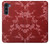 W3817 Red Floral Cherry blossom Pattern Funda Carcasa Case y Caso Del Tirón Funda para Motorola Moto G200 5G