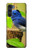W3839 Bluebird of Happiness Blue Bird Funda Carcasa Case y Caso Del Tirón Funda para Motorola Moto G200 5G