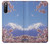 W1060 Mount Fuji Sakura Cherry Blossom Funda Carcasa Case y Caso Del Tirón Funda para Sony Xperia 10 III Lite