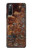 W2714 Rust Steel Texture Graphic Printed Funda Carcasa Case y Caso Del Tirón Funda para Sony Xperia 10 III Lite