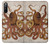 W2801 Vintage Octopus Funda Carcasa Case y Caso Del Tirón Funda para Sony Xperia 10 III Lite