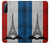 W2859 Vintage France Flag Eiffel Tower Funda Carcasa Case y Caso Del Tirón Funda para Sony Xperia 10 III Lite