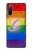 W2899 Rainbow LGBT Gay Pride Flag Funda Carcasa Case y Caso Del Tirón Funda para Sony Xperia 10 III Lite
