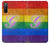 W2899 Rainbow LGBT Gay Pride Flag Funda Carcasa Case y Caso Del Tirón Funda para Sony Xperia 10 III Lite