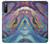 W3676 Colorful Abstract Marble Stone Funda Carcasa Case y Caso Del Tirón Funda para Sony Xperia 10 III Lite