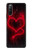 W3682 Devil Heart Funda Carcasa Case y Caso Del Tirón Funda para Sony Xperia 10 III Lite