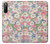 W3688 Floral Flower Art Pattern Funda Carcasa Case y Caso Del Tirón Funda para Sony Xperia 10 III Lite