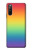 W3698 LGBT Gradient Pride Flag Funda Carcasa Case y Caso Del Tirón Funda para Sony Xperia 10 III Lite
