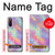 W3706 Pastel Rainbow Galaxy Pink Sky Funda Carcasa Case y Caso Del Tirón Funda para Sony Xperia 10 III Lite