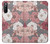 W3716 Rose Floral Pattern Funda Carcasa Case y Caso Del Tirón Funda para Sony Xperia 10 III Lite