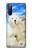 W3794 Arctic Polar Bear and Seal Paint Funda Carcasa Case y Caso Del Tirón Funda para Sony Xperia 10 III Lite