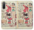 W3820 Vintage Cowgirl Fashion Paper Doll Funda Carcasa Case y Caso Del Tirón Funda para Sony Xperia 10 III Lite