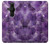W3713 Purple Quartz Amethyst Graphic Printed Funda Carcasa Case y Caso Del Tirón Funda para Sony Xperia Pro-I