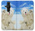 W3794 Arctic Polar Bear and Seal Paint Funda Carcasa Case y Caso Del Tirón Funda para Sony Xperia Pro-I