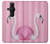 W3805 Flamingo Pink Pastel Funda Carcasa Case y Caso Del Tirón Funda para Sony Xperia Pro-I