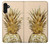 W3490 Gold Pineapple Funda Carcasa Case y Caso Del Tirón Funda para Samsung Galaxy A13 4G