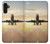 W3837 Airplane Take off Sunrise Funda Carcasa Case y Caso Del Tirón Funda para Samsung Galaxy A13 4G