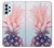 W3711 Pink Pineapple Funda Carcasa Case y Caso Del Tirón Funda para Samsung Galaxy A23