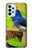 W3839 Bluebird of Happiness Blue Bird Funda Carcasa Case y Caso Del Tirón Funda para Samsung Galaxy A23