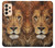 W2870 Lion King of Beasts Funda Carcasa Case y Caso Del Tirón Funda para Samsung Galaxy A33 5G