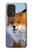 W0417 Fox Funda Carcasa Case y Caso Del Tirón Funda para Samsung Galaxy A53 5G