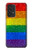 W2683 Rainbow LGBT Pride Flag Funda Carcasa Case y Caso Del Tirón Funda para Samsung Galaxy A53 5G