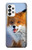 W0417 Fox Funda Carcasa Case y Caso Del Tirón Funda para Samsung Galaxy A73 5G