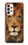 W2870 Lion King of Beasts Funda Carcasa Case y Caso Del Tirón Funda para Samsung Galaxy A73 5G