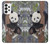 W3793 Cute Baby Panda Snow Painting Funda Carcasa Case y Caso Del Tirón Funda para Samsung Galaxy A73 5G