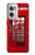 W0058 British Red Telephone Box Funda Carcasa Case y Caso Del Tirón Funda para OnePlus Nord CE 2 5G