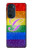 W2899 Rainbow LGBT Gay Pride Flag Funda Carcasa Case y Caso Del Tirón Funda para Motorola Edge 30 Pro