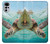 W1377 Ocean Sea Turtle Funda Carcasa Case y Caso Del Tirón Funda para Motorola Moto G22