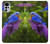 W1565 Bluebird of Happiness Blue Bird Funda Carcasa Case y Caso Del Tirón Funda para Motorola Moto G22