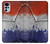 W3304 France Flag Vintage Football Graphic Funda Carcasa Case y Caso Del Tirón Funda para Motorola Moto G22