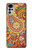 W3402 Floral Paisley Pattern Seamless Funda Carcasa Case y Caso Del Tirón Funda para Motorola Moto G22