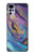 W3676 Colorful Abstract Marble Stone Funda Carcasa Case y Caso Del Tirón Funda para Motorola Moto G22