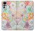 W3705 Pastel Floral Flower Funda Carcasa Case y Caso Del Tirón Funda para Motorola Moto G22