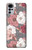 W3716 Rose Floral Pattern Funda Carcasa Case y Caso Del Tirón Funda para Motorola Moto G22