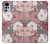 W3716 Rose Floral Pattern Funda Carcasa Case y Caso Del Tirón Funda para Motorola Moto G22