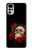 W3753 Dark Gothic Goth Skull Roses Funda Carcasa Case y Caso Del Tirón Funda para Motorola Moto G22