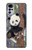 W3793 Cute Baby Panda Snow Painting Funda Carcasa Case y Caso Del Tirón Funda para Motorola Moto G22