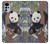 W3793 Cute Baby Panda Snow Painting Funda Carcasa Case y Caso Del Tirón Funda para Motorola Moto G22
