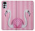 W3805 Flamingo Pink Pastel Funda Carcasa Case y Caso Del Tirón Funda para Motorola Moto G22